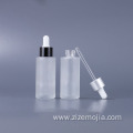 Skincare essential oil dropper frosted glass bottles